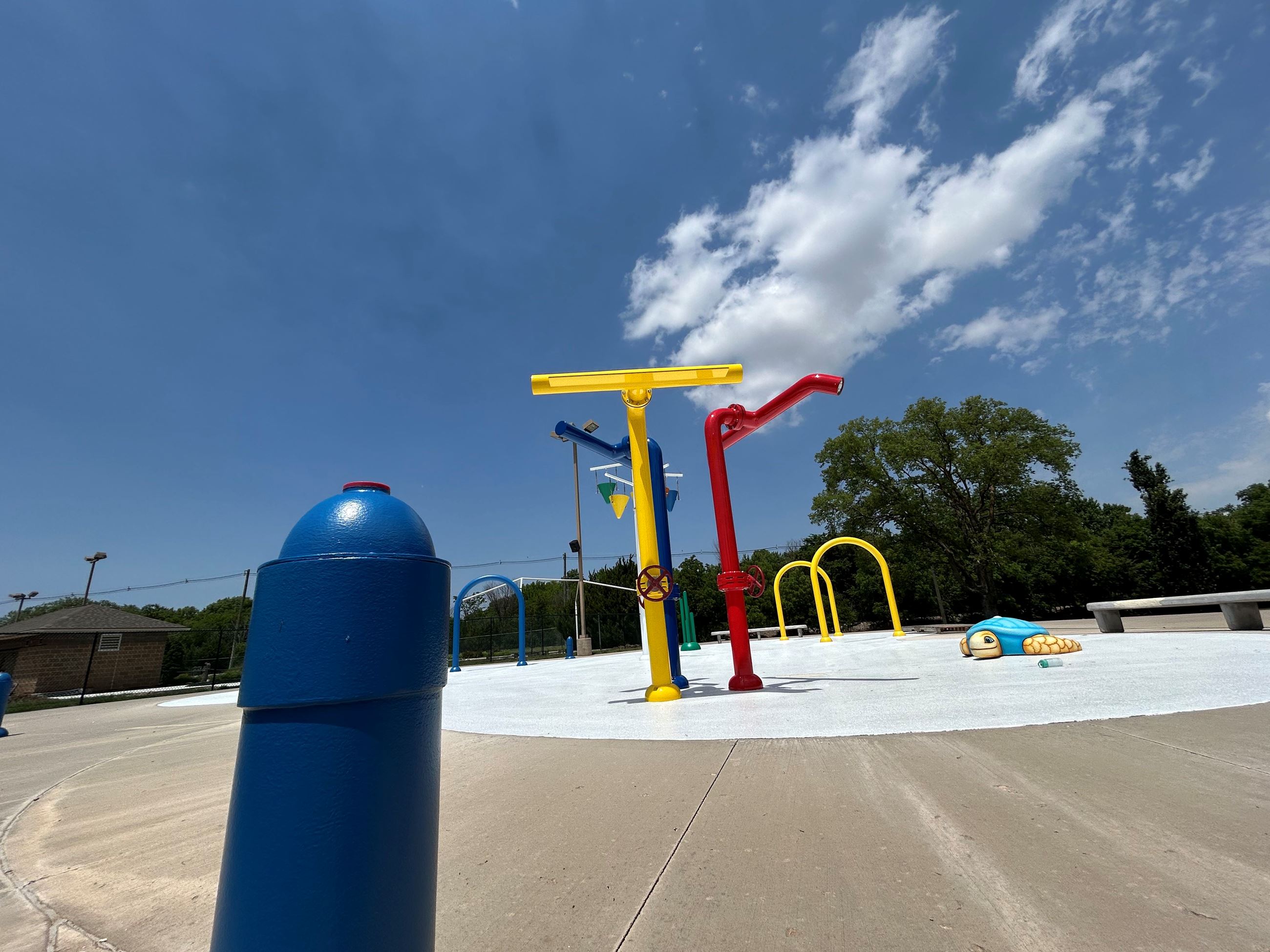 Splash Pad at the McPherson Water Park 